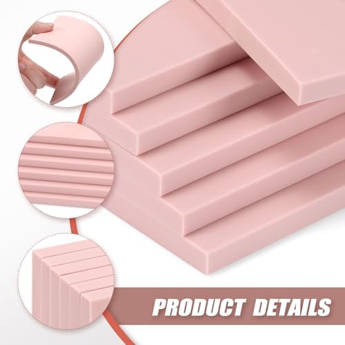 Bobblebro 6 PCS 4"x6" Soft Linoleum Blocks for Printmaking & Stamp Making