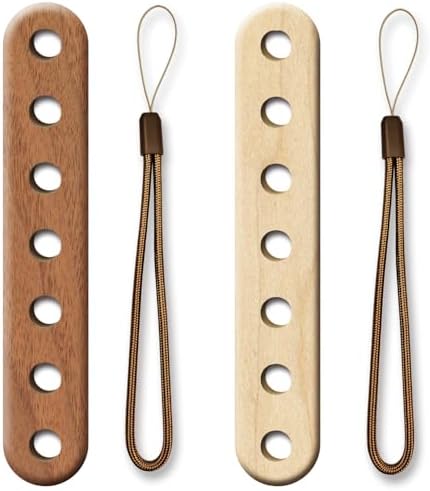 2-Pcs Wooden Knitting Yarn Divider Organizer Black Walnut & Maple Yarn Splitter for Knitting & Crochet, Smooth Finish, Easy to Use Anywhere
