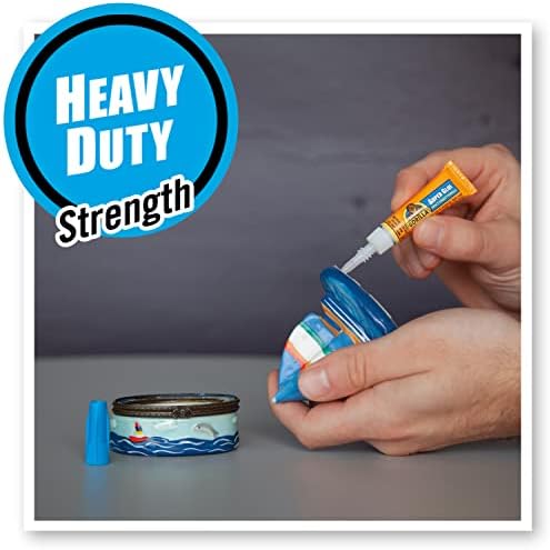 Gorilla Super Glue, Clear Glue, Four 3 Gram Tubes (Pack of 2) - All Purpose and Fast Setting for Projects and Repairs