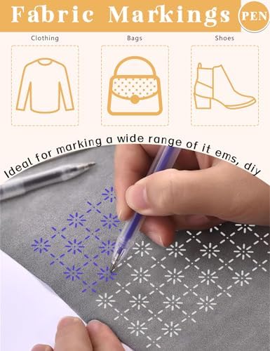Gezan Sashiko Stencils Plastic Sashiko Template Pattern Geometric Embroidery Stabilizers Drawing Line Template for Hand Quilting Sewing (8)