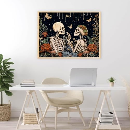 KICHANG Skull Diamond Art Kits for Adult Diamond Painting Kit for Beginner