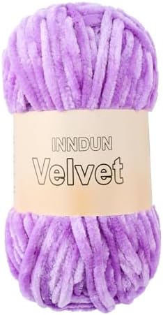 Soft Velvet Chenille Yarn for Crocheting, Super Bulky Yarn for Blankets