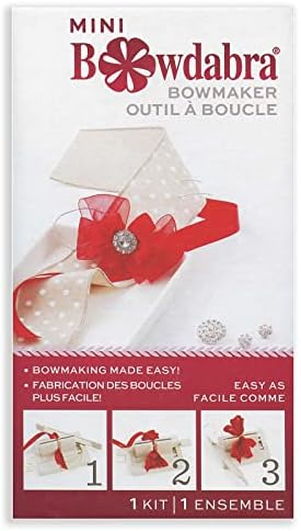 Morex Ribbon Mini Bowdabra Bow and Favor Maker, Grey