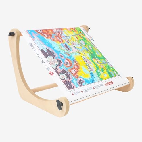 Airo Adjustable Embroidery Table Stand,with 2 Size Rods (11.8" & 15.3"), Cross Stitch Holder for Hand Work & Lap Stitching with Both Hands Free