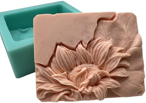 3D Sunflower Soap Mold Flower Handmade Soap Making Mold Scented Candle Wax Mold Resin Art Gypsum Crafts Moulds