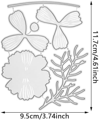 Cutting Dies Metal Stencils Scrapbooking Tools DIY Embossing Template for Paper Card Making Album Arts Crafts Supplies (Galsang Flower-9.5x11.7cm)