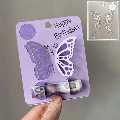 Metal Cutting Die for Scrapbooking - Cut Stencils for DIY Scrapbook Photo Album Decorative Paper Card, Card Making Supplies & Crafting Die Cut (Butterfly 3.8 x 3 in)