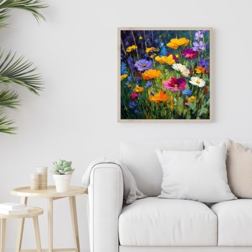Flower Fields Diamond Art Kits for Adult Diamond Painting Kit for Beginner