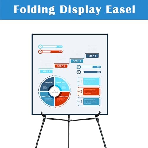Falling in Art 70" Adjustable Aluminum Display Easel Stand, Holds 20 lbs