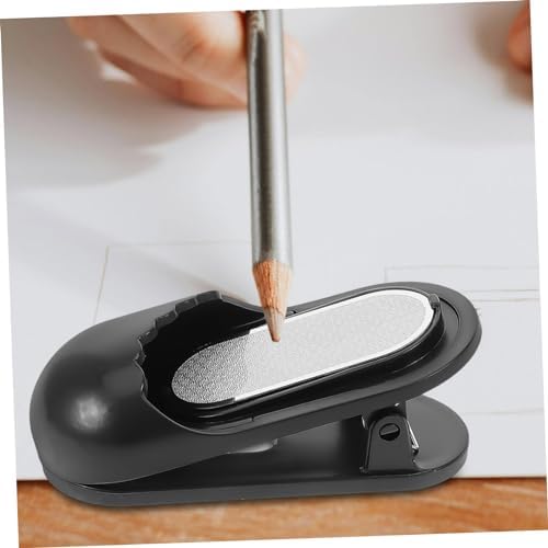 STOBOK Sketch Pencil Sharpener Portable Charcoal Nibs Grinding Tool with Clip Design Compact Drawing Supply for Artists Students and Sketching 3.74 X 1.57 X 1.37 in