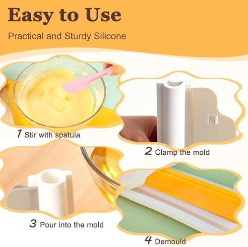 Column Silicone Soap Embed Molds Soap Making Supplies Tool Long Tube Silicone Mold Chocolate Candy Mold Handmade Candle Mold Set