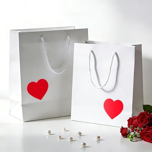 Anwyll Heart Stickers - 500Pcs 2Inch Valentines Day Heart Stickers Red Heart Shape Sticker for Reward Classroom Self Adhesive Love Incentive Sticker for Envelope Seal Card Birthday Wedding Favors