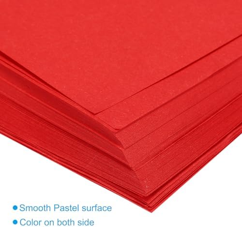 MECCANIXITY 50 Sheets Origami Paper Double Sided 8x8 Inch(20x20cm) Square Sheet for Art Craft Project, Beginners, Gifts Decor, Bright Red