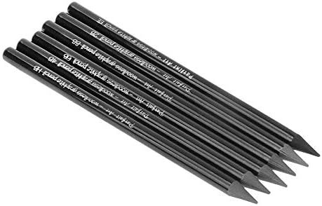 6 PCS Professional Woodless Charcoal Pencil Artist Sketching Drawing Pencil Graphite Sketch Pencils Charcoal Sticks Art Pencil Set for Drawing Shading Sketching 6 Grades of Graphite HB 2B 4B 6B 8B EE