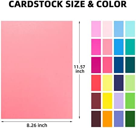 60 sheets Color Cardstock, 28 Assorted Colors 250 gsm A4 Size, Double Sided Printing Cardstock Paper, Premium Thick Card Stock for Card Making, Craft, Scrapbooking, Party Decors, Kids School Supplies