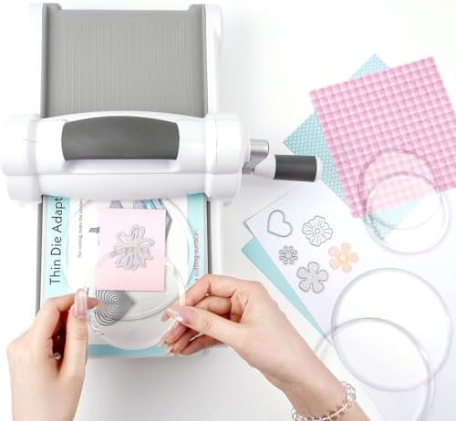 4 Pcs/Sets Cutting Plate, 2 Pcs Standard Cutting Pads & 5"/3" Circular CuttingPlates for Die-Cutting Machine, Clear Polycarbonate Plastic CuttingPlates Compatible with Big Shot Die-Cutting Machine