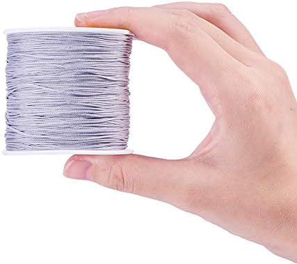 PH PandaHall 600 Yards 0.8mm Nylon Beading Thread Bracelet String Chinese Knotting Cord Kumihimo Macrame Thread Cord Blinds String Necklace Cord for Macrame Friendship Bracelet Christmas