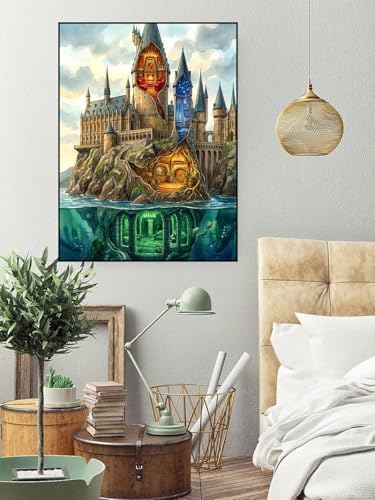ijbnhd Castle Diamond Art Kits for Adults 12X16inch