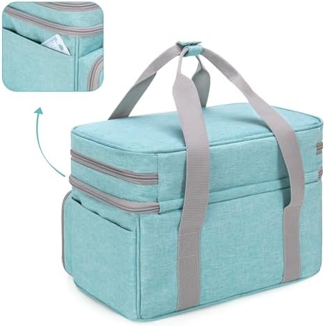 BAFASO Double Layer Sewing Accessories Organizer, Green
