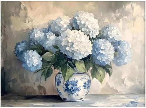 WUDWL Hydrangea Diamond Art Kits for Adult Diamond Painting Kits for Adults
