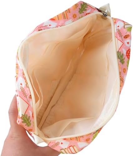 Multiple Pockets Portfolio Organizer with Zippered,Storage Pencil Pouch Bag