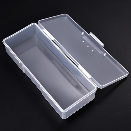 Transparent Box Storage Case for Nail Art Equipment Manicure Tool