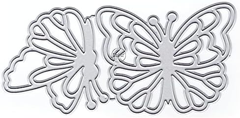 Beautiful Two Butterflies Metal Cutting Dies for Card Making
