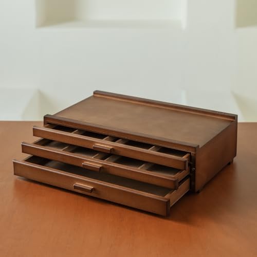 MEEDEN PRO Supply Storage Box - 3 Tier Wood Artist Drawers Art Supply Box
