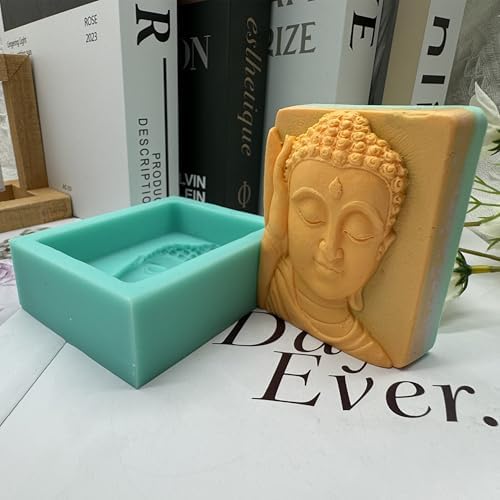 Buddha DIY Silicone Mold for Soap Candle Wax Making,Aroma Plaster Epoxy Resin Concrete Diffuser Decorations Mould