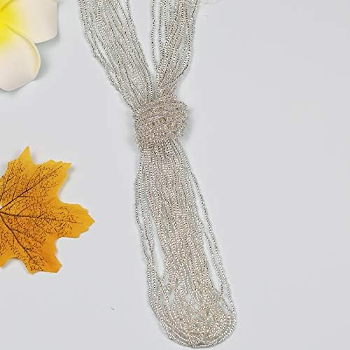 11/0 Glass Seed Beads Hanks (3 Meters, 6000pcs) & Crystal Silver Lined Strand Hanks (9 Meters)