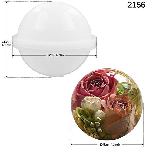 Large Sphere Round Silicone Mold for Resin Epoxy 4inch
