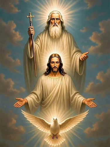 Xylogist Jesus Diamond Art Kits for Adults, 5D Diamond Painting Jesus