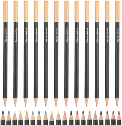 PATIKIL Colored Pencils, Beige Color Drawing Pencils with Oil-Based Cores Art Scrapbook Supplies for Adult Coloring Books Artists Beginners Drawing Sketching, 12 Pcs