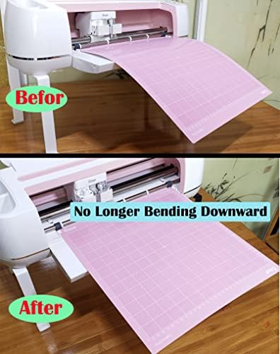 Extension Tray Compatible with Cricut Maker 4 / Maker3 / Maker and Explore Air 4 / Air 3 / Air 2 / Air, Cutting Mat Extender Support for Maker and Explore Air Series (White)