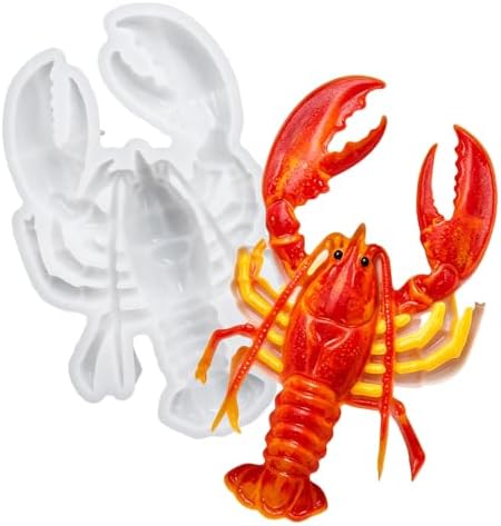 3D Lobster Silicone Mold for Epoxy/UV Resin Casting DIY Craft Art Decors