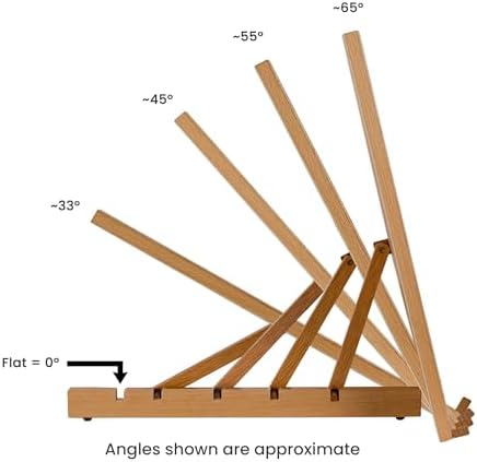 SoHo Urban Artist Extra Large 19.75" x 29.5" - 3 Pack - Adjustable Portable Drawing Board Stand Easel, 5 Positions, Natural Beechwood Finish