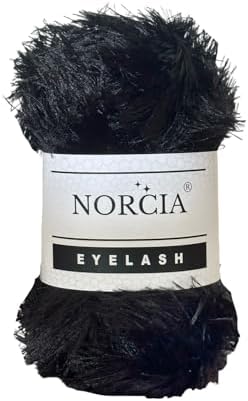 Eyelash Yarn Fun Fur Yarn(100g-3.5oz) (153yds-140mt) Fuzzy Premium Soft Crochet DIY Hand Knitting 100% Polyester
