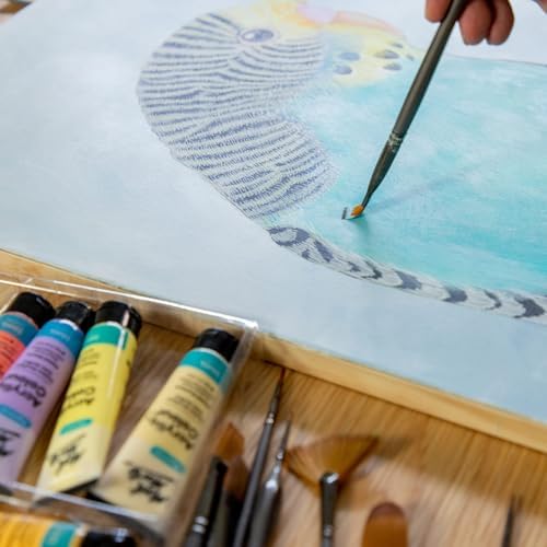 Mont Marte Acrylic Colour Pastel Paint Set Signature 24pc x 36ml (1.2 US fl.oz), Creamy Pastel Acrylic Paint Set, Good Coverage, Semi-Matte Finish, Ideal For Most Art and Craft Surfaces.