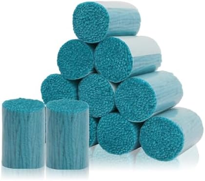 AKZYTUE 12 Rolls Latch Hook Yarn, Precut Rug Yarn for Latch Hook Kits, Crochet Yarn Bundles for Latch Hook Rug Making, DIY Tapestry Crafts for Adults & Beginners,Peacock Blue
