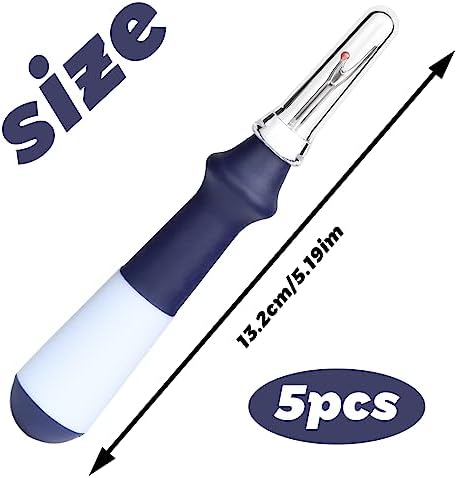 ZMAAGG Seam Ripper for Sewing, Ergonomic Grip Handle, 5 PCS Purple