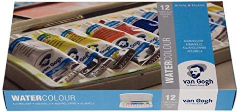 Vangogh Watercolor Paint Set, Plastic Pocketbox, 12x10ml General Selection