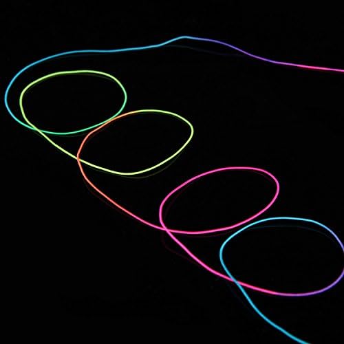 Senkary 0.8 mm Rainbow Elastic String Cord Stretchy Bracelet String Beading Thread for Jewelry Making and Bracelet Making, 109 Yards