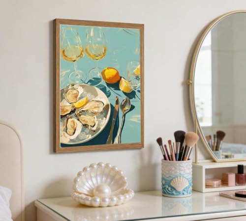 Oysters Diamond Art Kits for Adults, Round Diamond Painting 12x16 Inch
