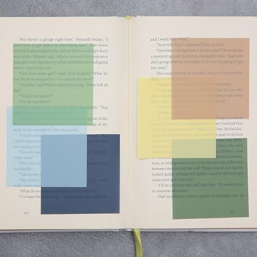 Mr. Pen- Transparent Sticky Notes, 3" x 3", 12 Pads, 600 Sheets | See Through Self-Adhesive Notes for Bible Journaling and Studying, Water-Resistant, Easy to Peel, Clean Removal