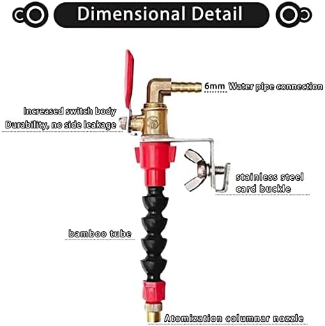 Cutting Machine Misting System Water Sprayer Adjustable Dust Remover Nozzle Coolant Misting Brick for Tile Cutting Machine Grinder (2)