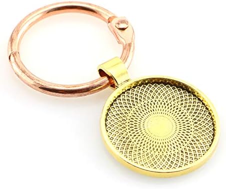 25pcs Round Bezel Pendant Trays Setting Cabochon Blank Base for DIY Crafting Photo Jewelry Findings Making Accessories 25mm