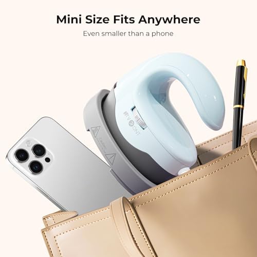 HTVRONT Heat Press Mini Heat Press Machine, Mini Iron for Crafts | Heats Up Quickly & 3 Heat Setings, Perler Beads Iron, Small Heat Press Machine for T Shirts, Hats