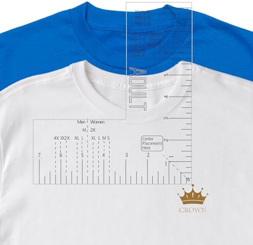 Left Chest Logo Placement Tool for Heat Press, Embroidery Placement Ruler, Acrylic Tshirt Ruler for Pocket Prints
