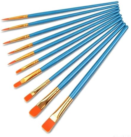 Paint Brush Set, 6 Packs / 60 pcs Watercolor Brushes Painting Brush Nylon Hair Brushes for All Purpose Oil Watercolor Painting Artist Professional Kits.