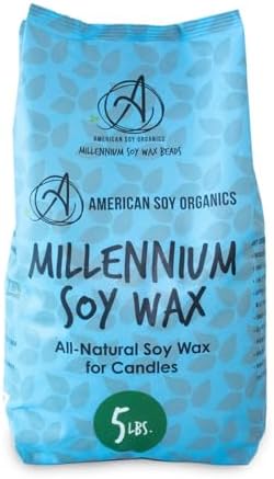 American Soy Organics Freedom Soy Wax Beads for DIY Candle Making, 5 lbs